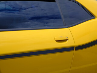 yellow car door
