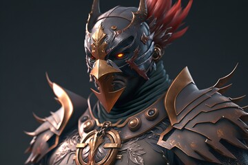 mighty masked warrior, Generative AI