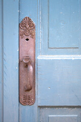Vintage decorative exterior door handle hardware