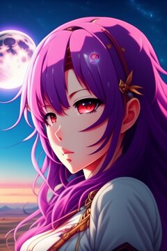 Anime Moon Girl 