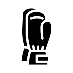 mittens knitting wool glyph icon vector. mittens knitting wool sign. isolated symbol illustration