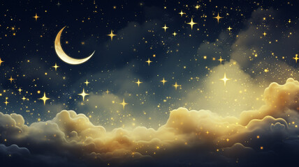 Obraz na płótnie Canvas Night Sky full of stars design
