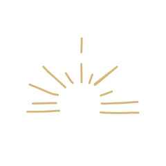 Simple Rays Doodle Scribble 