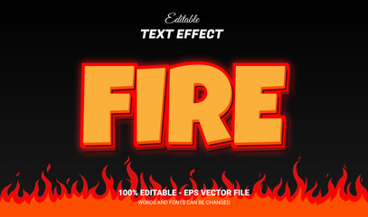 Fire 3d editable text effect
