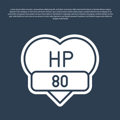 Blue line Video game bar icon isolated on blue background. Vector