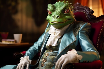 A prince charming handsome frog