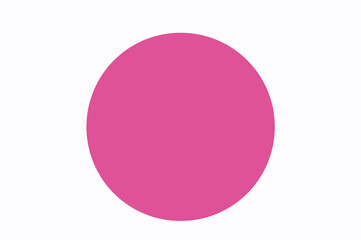 Pink circle in white background, motivation in social posts and chats. 