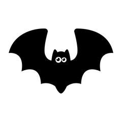 Cute flying bat cartoon halloween.