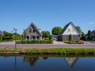 Vaart Noordzijde in Appelscha, Friesland province, The Netherlands