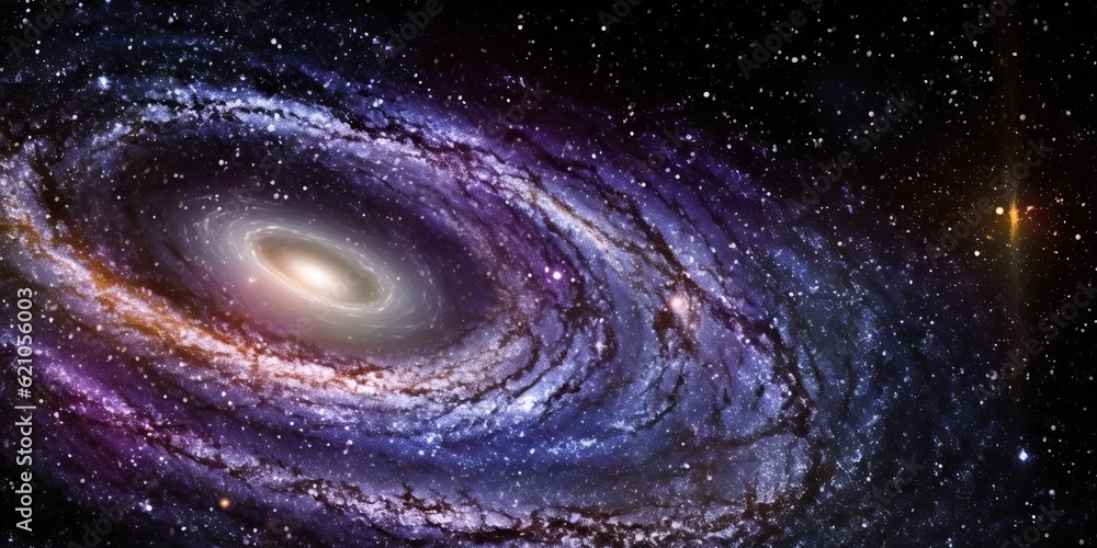 Wall mural ai generated. ai generative. space galaxy universe wormhole. black time tunnel teleport outer dark c