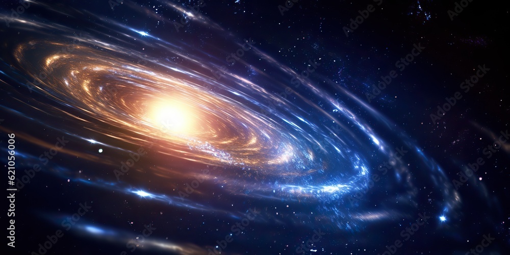 Wall mural ai generated. ai generative. space galaxy universe wormhole. black time tunnel teleport outer dark c