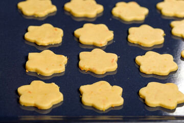 Making cookies by hand