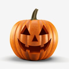 Halloween pumpkin isolated on white background