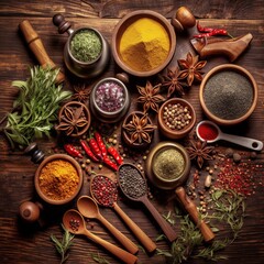 Spices in kitchen