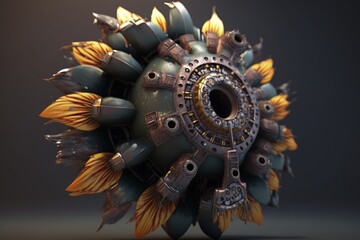 iron flower, Generative AI