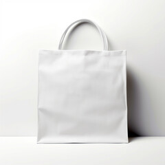 white fabric shopping bag mockup, cloth bag suitable for printing, white mockup