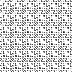 Stylish texture with figures from lines.
Diagonal pattern. Repeat decorative design.Abstract texture for textile, fabric, wallpaper, wrapping paper.Black and white geometric wallpaper.