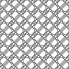 Fototapeta premium Stylish texture with figures from lines. Diagonal pattern.Abstract texture for textile, fabric, wallpaper, wrapping paper.Black and white geometric wallpaper.