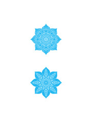 set of snowflakes on a white background eps vector