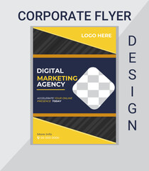 modern business template, business flyer design, corporate flyer design