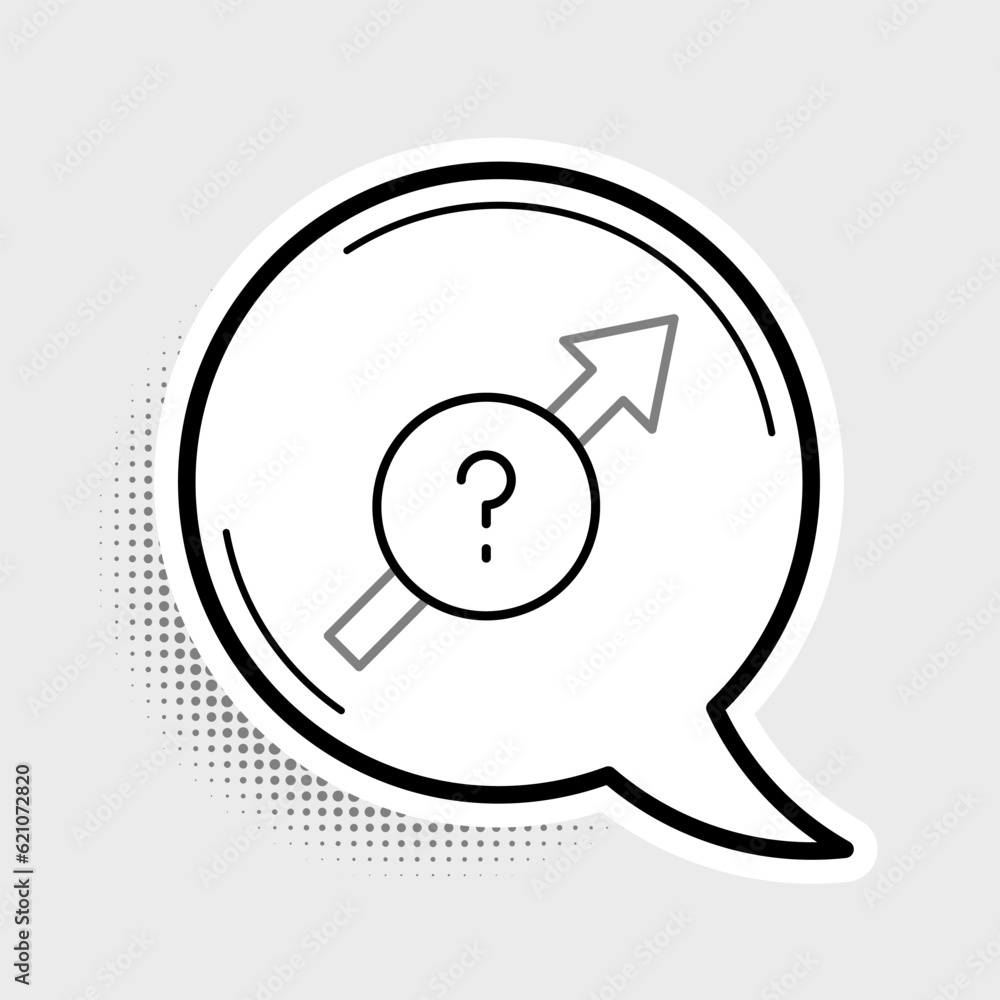 Poster line arrow icon isolated on grey background. direction arrowhead symbol. navigation pointer sign. co