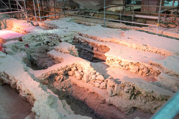 Archeological excavations in the church.