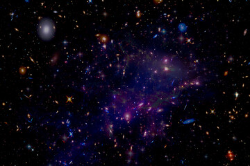 Starry outer space. The elements of this image furnished by NASA.