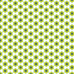 seamless pattern with yellow flowers