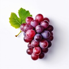 Fototapeta premium Vibrant Vineyard: Plump Grape Captured on a Clean White Background