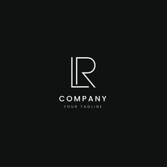 business logo design - LR lettermark logo