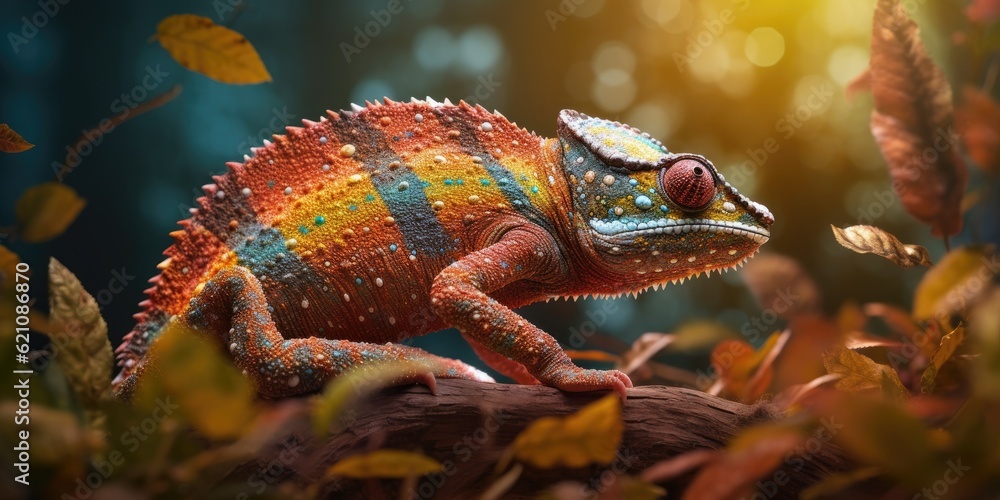 Poster a second arboreal chameleon made using generative artificial intelligence technologies