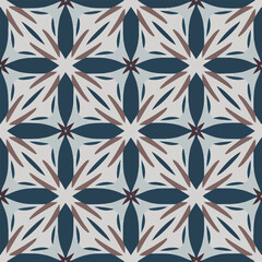 seamless vector pattern geometric organic shapes and forms textile fabric or ceramic tiles background