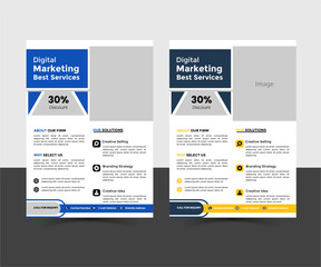 Graphic design poster & modern illustration simple flyer, design concept text layout editable poster