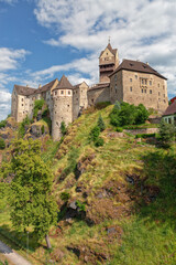 Fototapeta na wymiar Old castle in the city of Loket Czechia