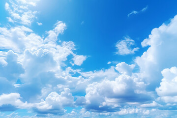 Naklejka na ściany i meble blue sky with white cloud landscape background.