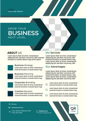 Obraz premium corporate flyer design
