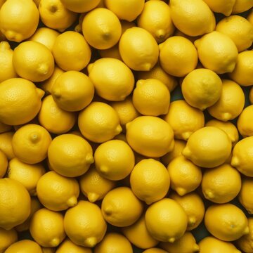 background bunch raw yellow lemons