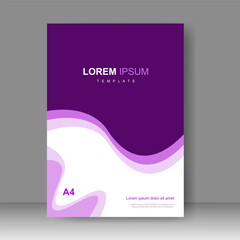 Fototapeta premium Brochure template layout design. Annual report, catalog, Corporate business. Simple Flyer promotion. magazine. Vector illustration