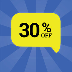 Sale Icon 30 percent OFF