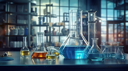 lab chemistry or science research and development concept.