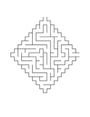 Diamond-shaped maze