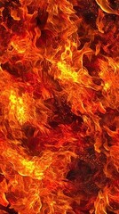 Image of a realistic solid flame burning. Fire background. Mobile orientation aspect ratio.