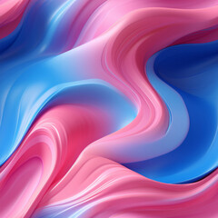 pink and blue 3D paint seamless pattern - 3D liquid render art - seamless wallpaper graphic