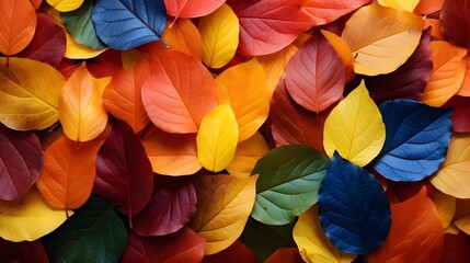 Fototapeta na wymiar Autumn leaves backgrounds with colorful autumn leaves Generative AI