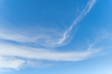 Sky gradient background. Bright morning and enjoy the fresh sky in Patong, Phuket, Thailand.