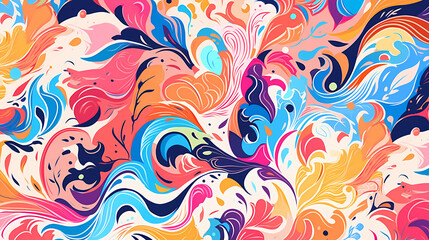 Beautiful abstract artistic colorful pattern background
