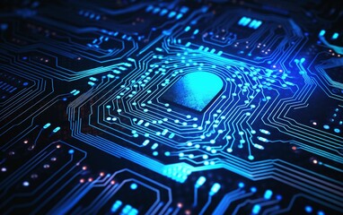 AI processor on a electronic circuit board