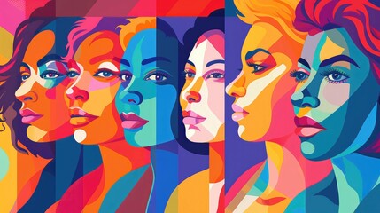 We are women, Women's Equality Day banner. Generative AI