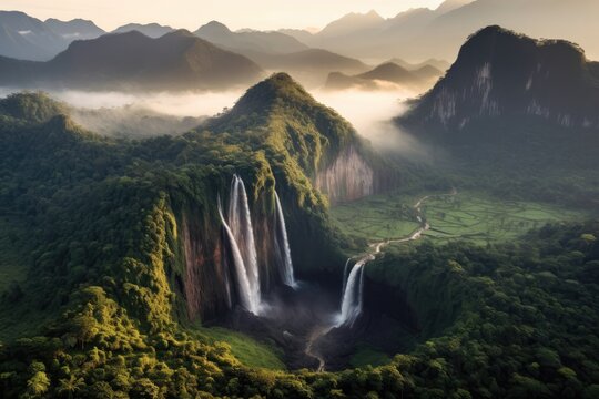 Waterfall Tropical Aerial Images – Browse 8,651 Stock Photos, Vectors
