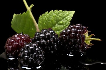 Professional food photography of marionberry